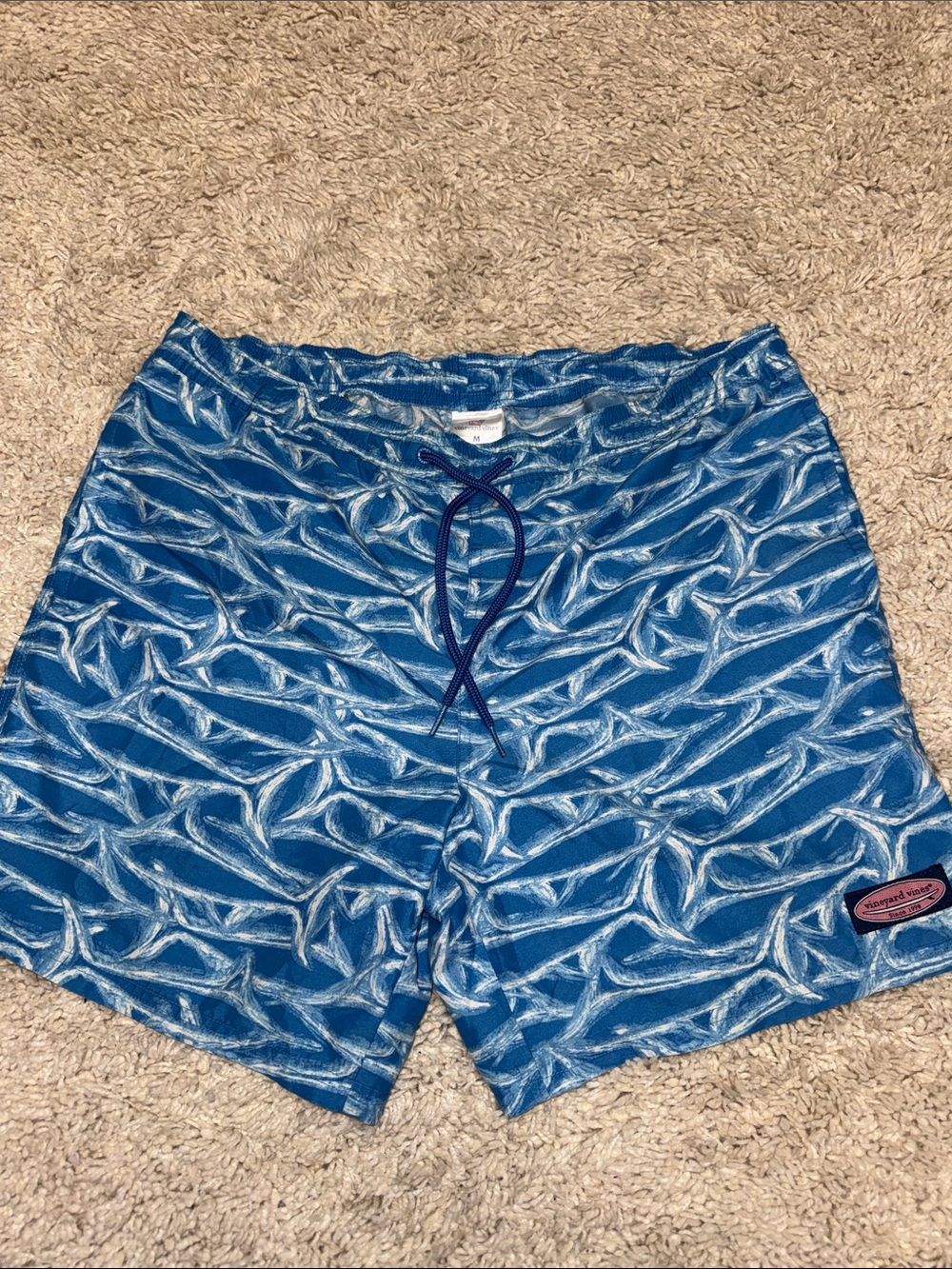 Vineyard Vines Navy & White Swim Shorts